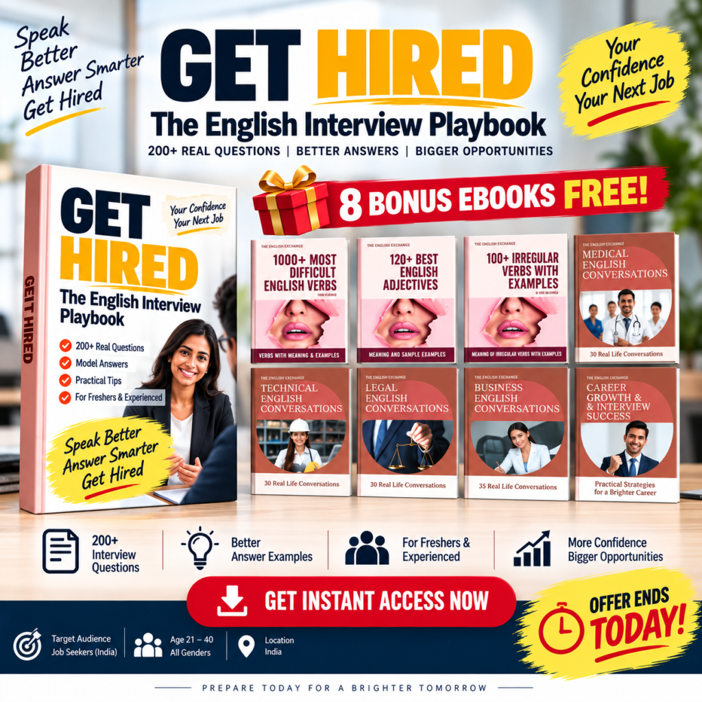 GET HIRED – The English Interview Playbook