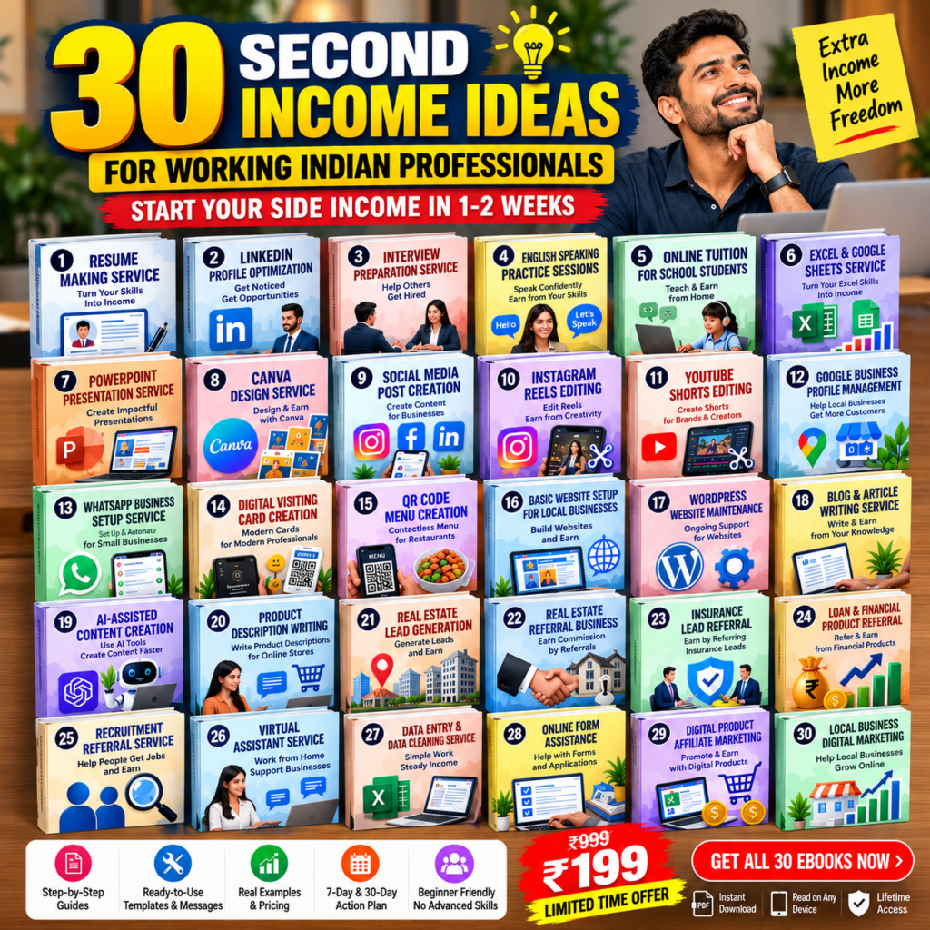 30 Second-Income Ideas